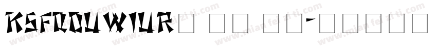KSFQOUWIUR0 19 00字体转换